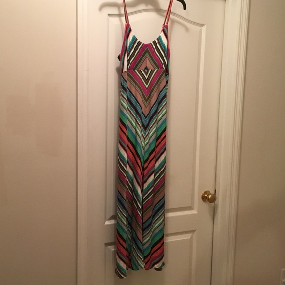 Multi print maxi dress