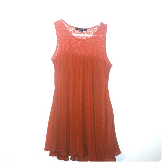 Forever 21 Burnt Orange Dress