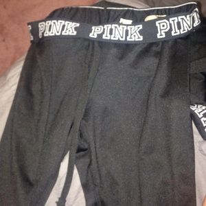 Black vs pink leggings