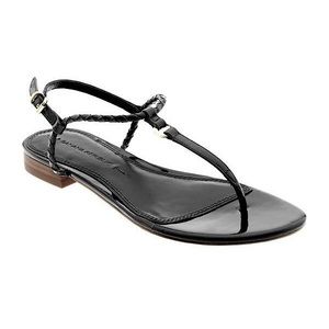 Banana Republic Black T-Strap Sandals