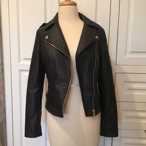Black Faux Leather Jacket