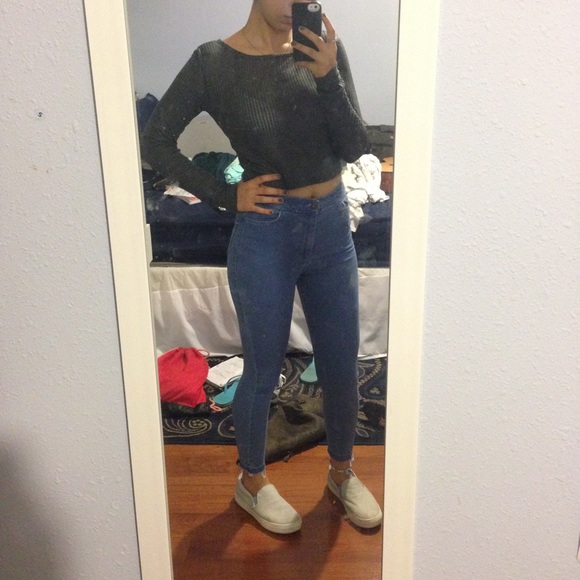 Topshop moto joni crop highwaisted jeans