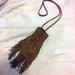 Linea Pelle Suede Fringe Bag