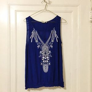 Anthro Boho Beaded Top