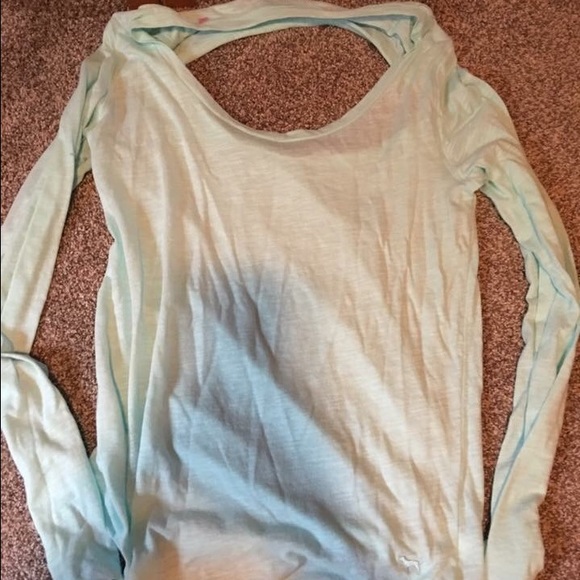 Pink large open back shirt! Worn once