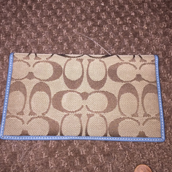 Coach checkbook cover