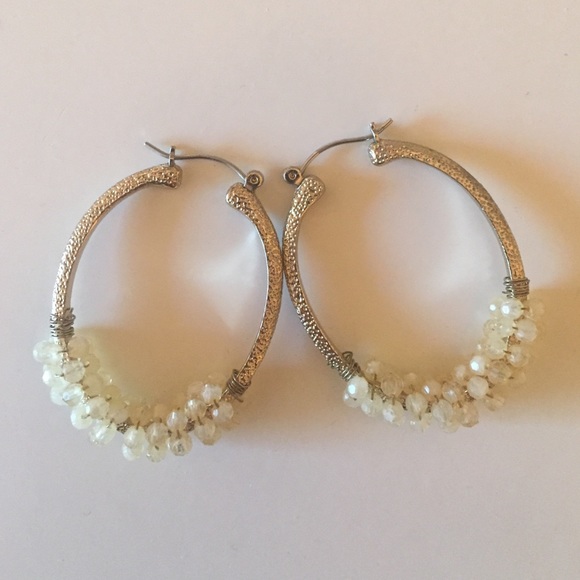 Banana Republic Cluster Hoop Earrings