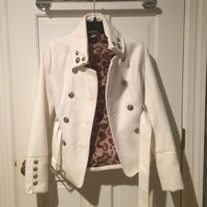 Black Rivet white peacoat