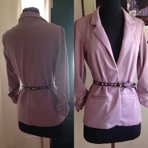 Lilac/purple Blazer/Belt Combo