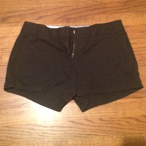 Black Chino J. Crew Shorts