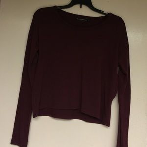 Burgundy Brandy Melville Long sleeve