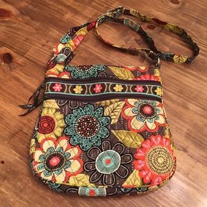 Vera Bradley Triple Zip Hipster Crossbody