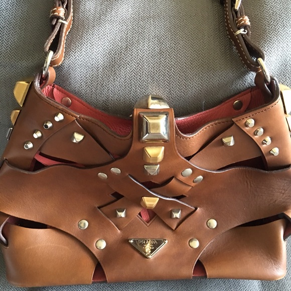 Prada Studded Purse authentic 100%
