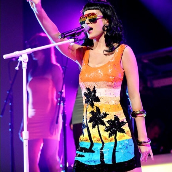 Asos Katy Perry sunset sequin dress