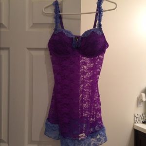 Purple lingerie