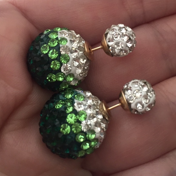 SOLD OUT❣️ 🐊2/$15 Green & White Ombre Double Fireball - Picture 3 of 4