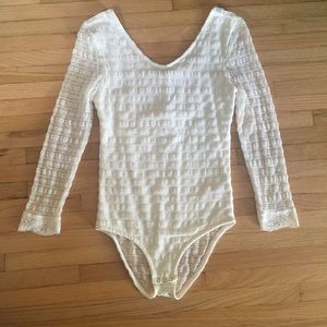Cream lace bodysuit