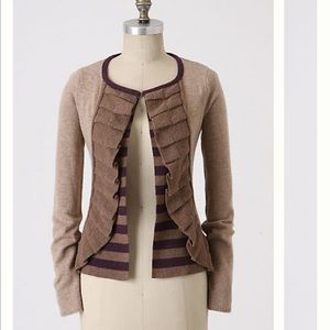 Anthropologie Masked Stripes Cardigan