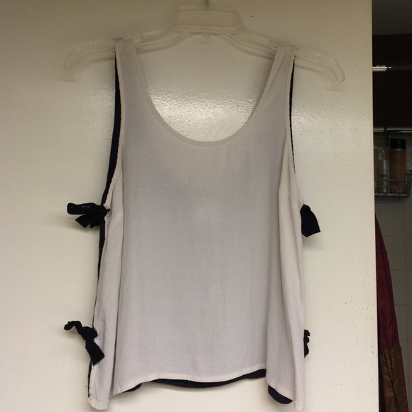 Black and white tank top