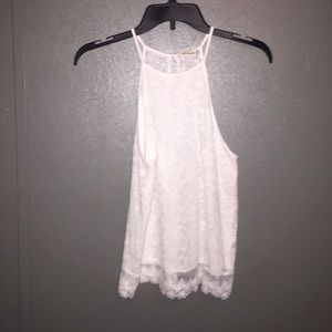 Beautiful white halter top! NWOT! Size small