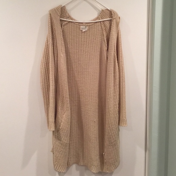 Large cream cardigan