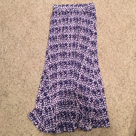 girls tribal maxi skirt