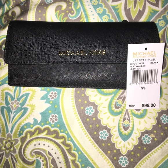 Black Jet Set Travel Wallet