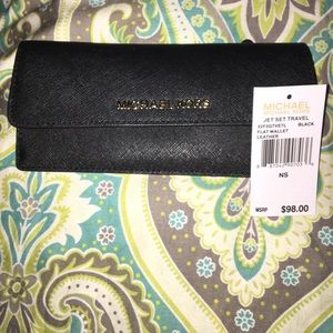 Black Jet Set Travel Wallet