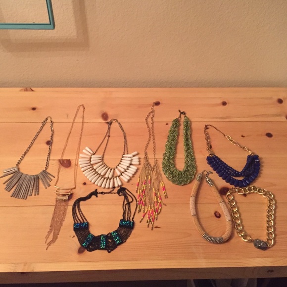 Lot of 9 Statement Necklaces
