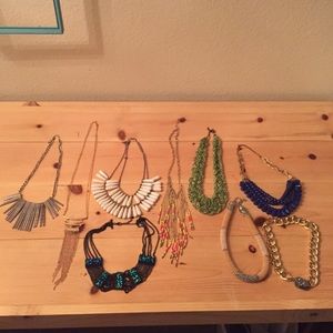 Lot of 9 Statement Necklaces