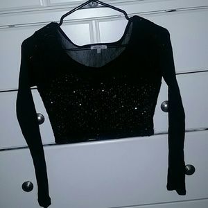 See-through sequenced Crop top