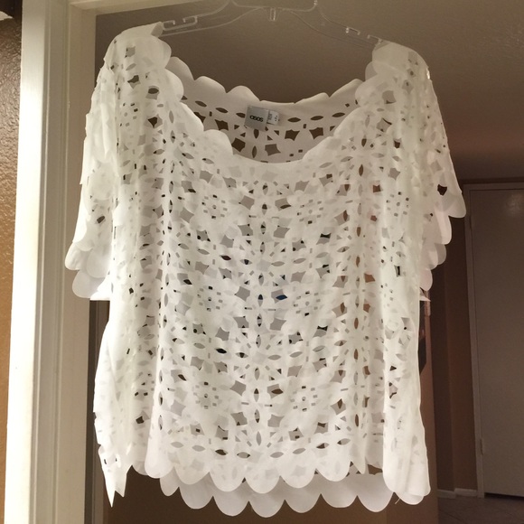 Laser cut blouse