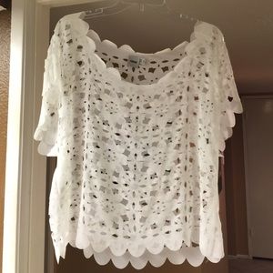 Laser cut blouse