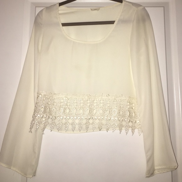 Lace white shirt