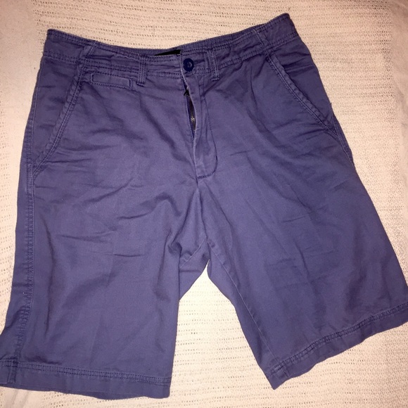 men blue shorts