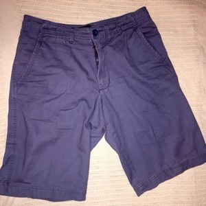 men blue shorts