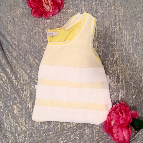LOFT white and yellow tank