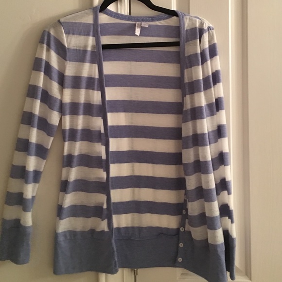 Old Navy gauzy lavender/white cardi SZ M - GUC