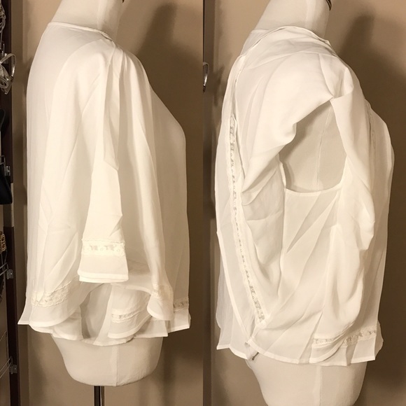 White Cape Top - Picture 3 of 3