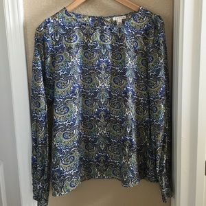 J. Crew Paisley Silk Blouse 4 SALE!