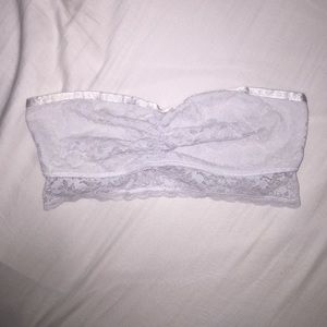 Lace bandeau white