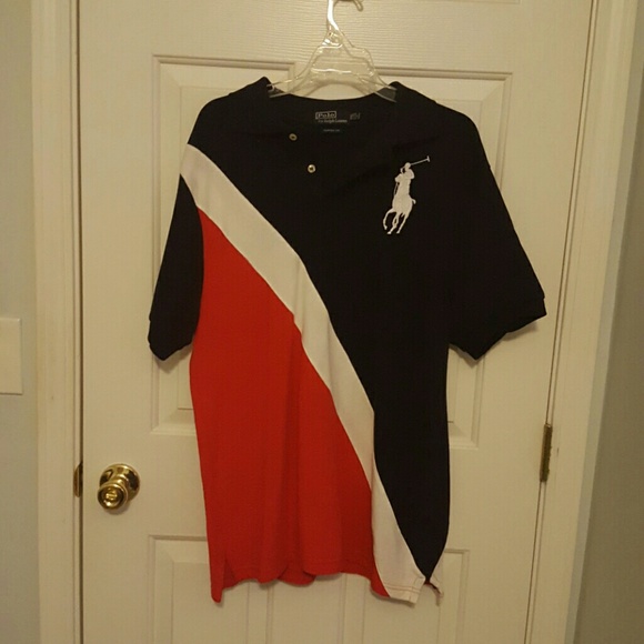 Polo by Ralph Lauren red, white & blue shirt