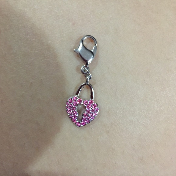 swarovski heart lock charm - Picture 1 of 3