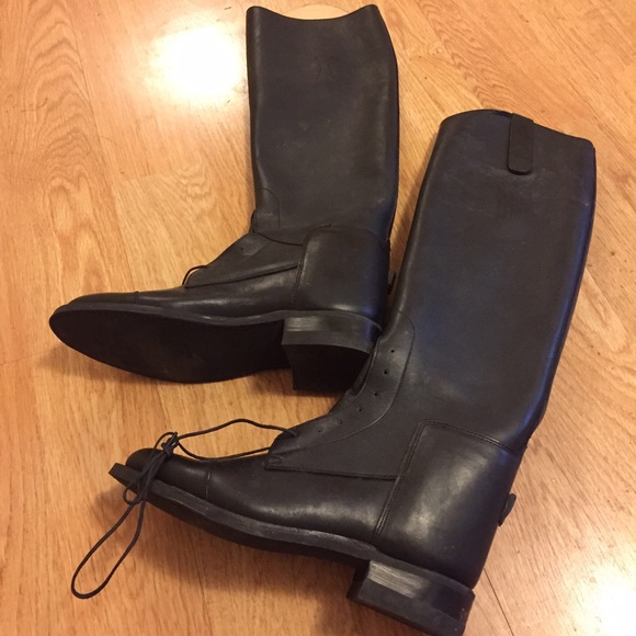 Dover Saddlery leather riding boots made in USA - Picture 2 of 3