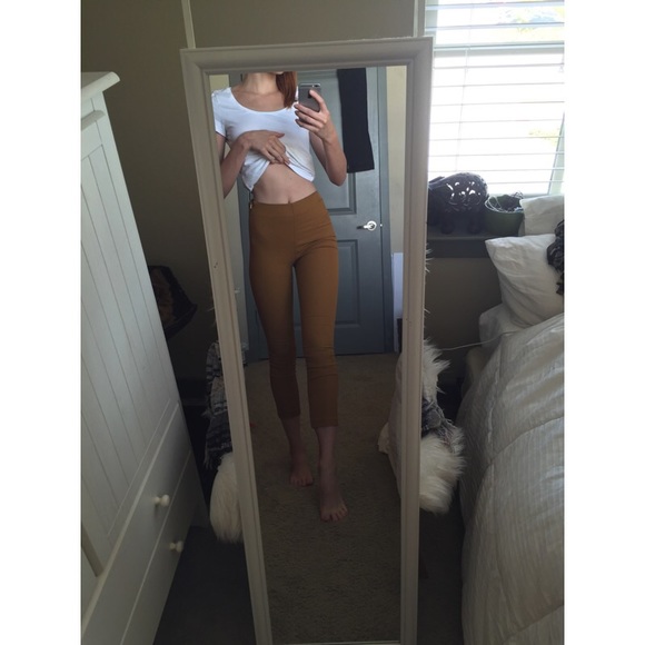 Mustard Capris Pants