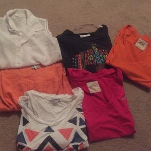 bulk of 6 shirts!!!!