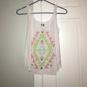 Billabong boho aztec print tank top