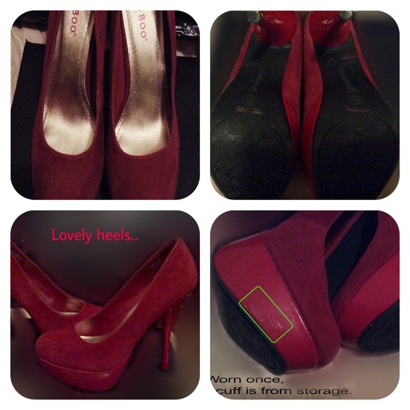 EUC Maroon/Burgandy Heels - Picture 3 of 3