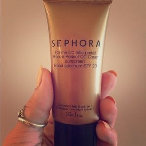 Sephora bronze CC cream.
