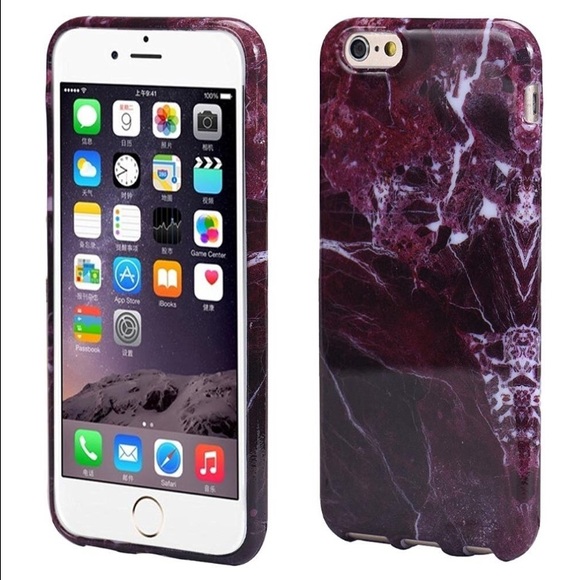 iPhone 6 Plus pink marble phone case
